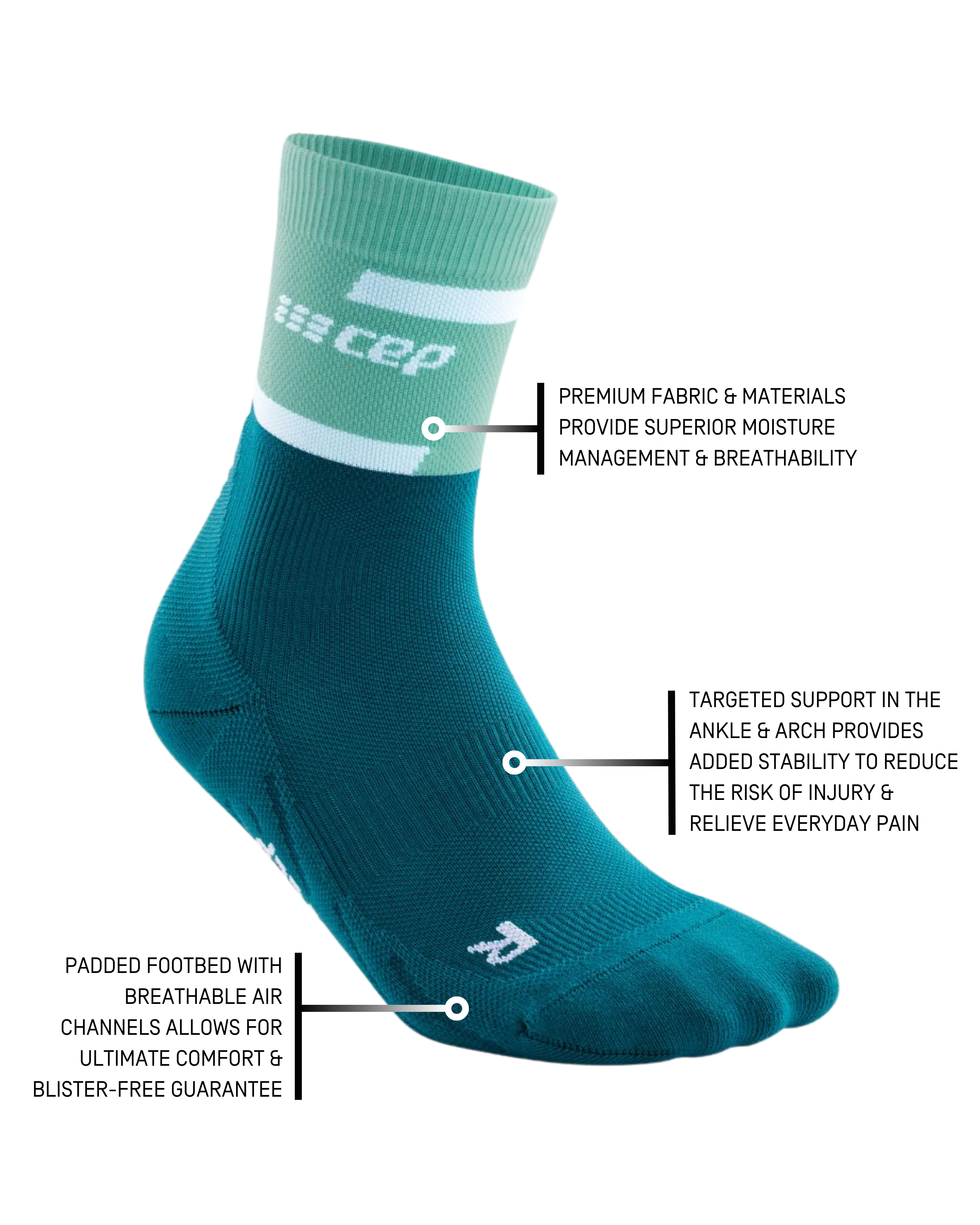 The Run Compression Mid Cut Socks 4.0, Women 12 The Run Compression Mid Cut Socks 4.0, Women