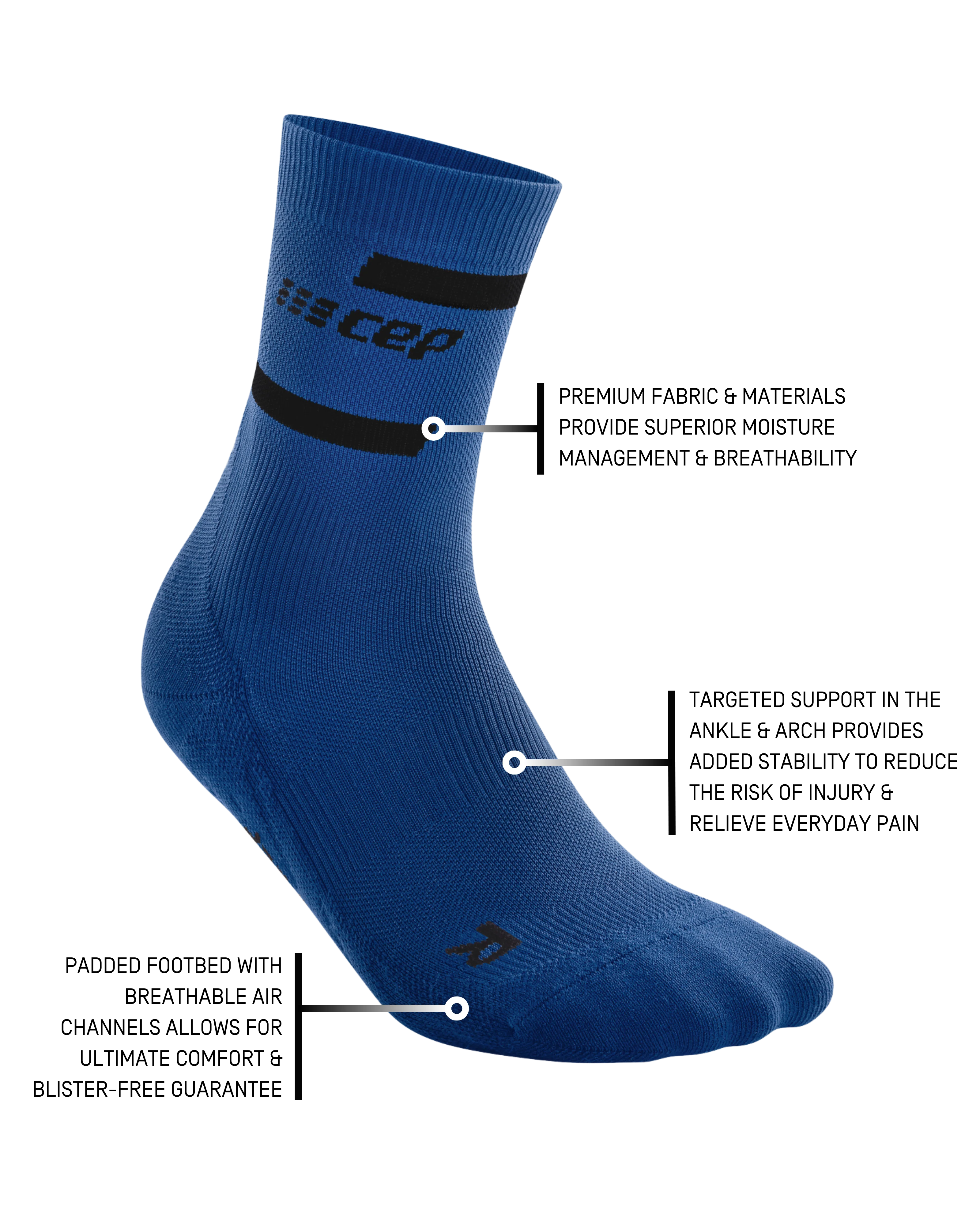 The Run Compression Mid Cut Socks 4.0, Women 35 The Run Compression Mid Cut Socks 4.0, Women