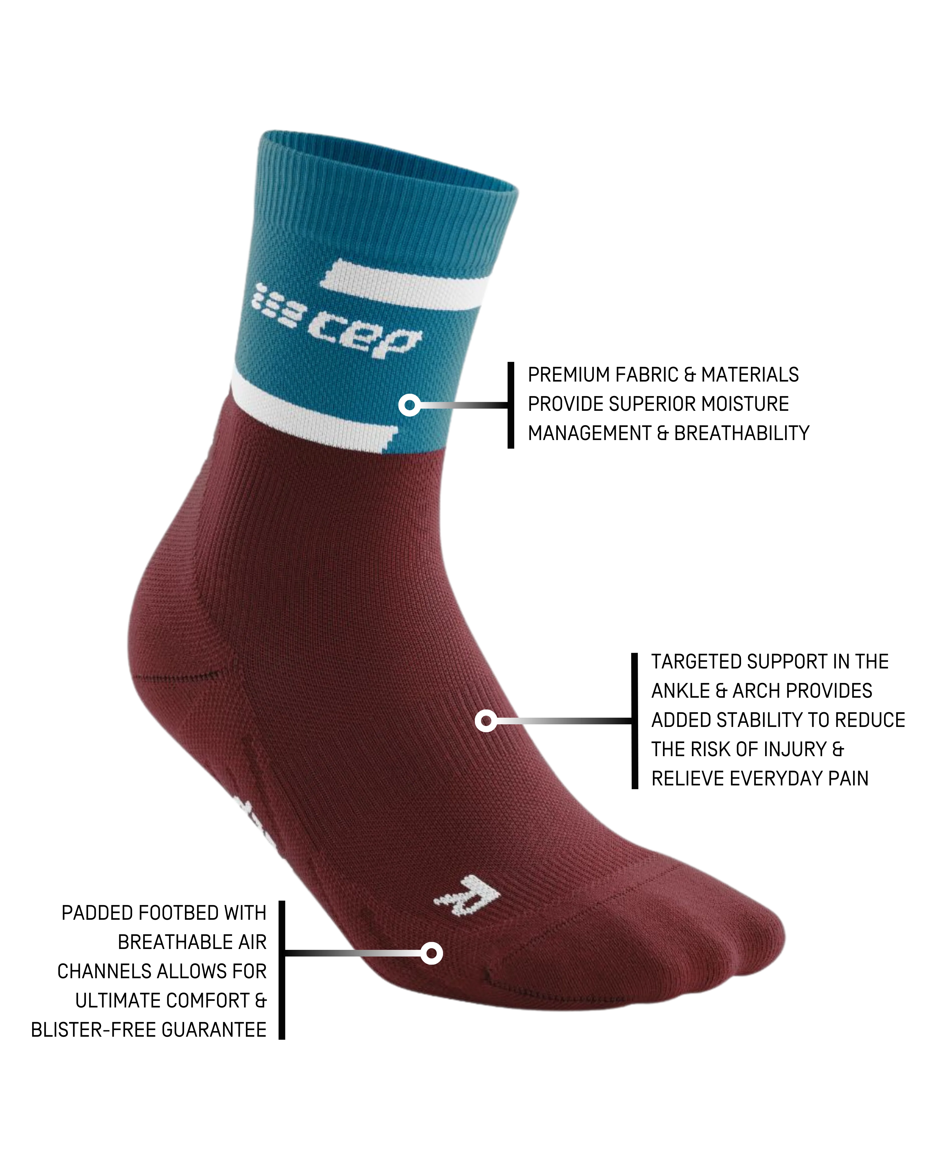 The Run Compression Mid Cut Socks 4.0, Women 5 The Run Compression Mid Cut Socks 4.0, Women