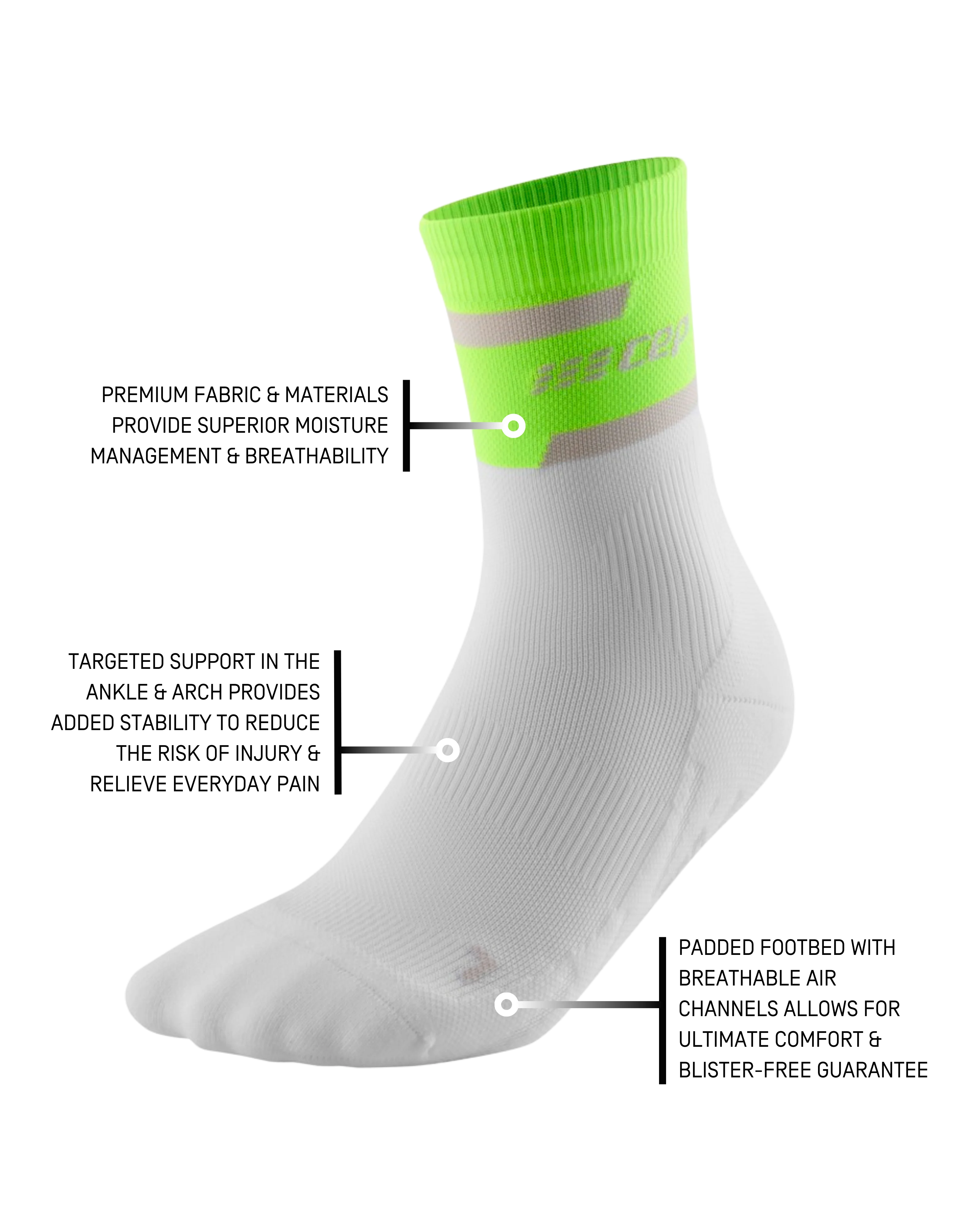 The Run Compression Mid Cut Socks 4.0, Women 58 The Run Compression Mid Cut Socks 4.0, Women