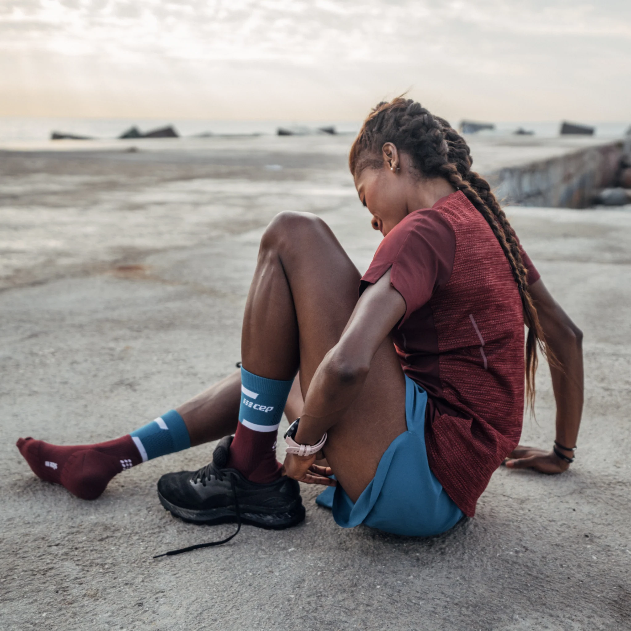 The Run Compression Mid Cut Socks 4.0, Women 60 The Run Compression Mid Cut Socks 4.0, Women