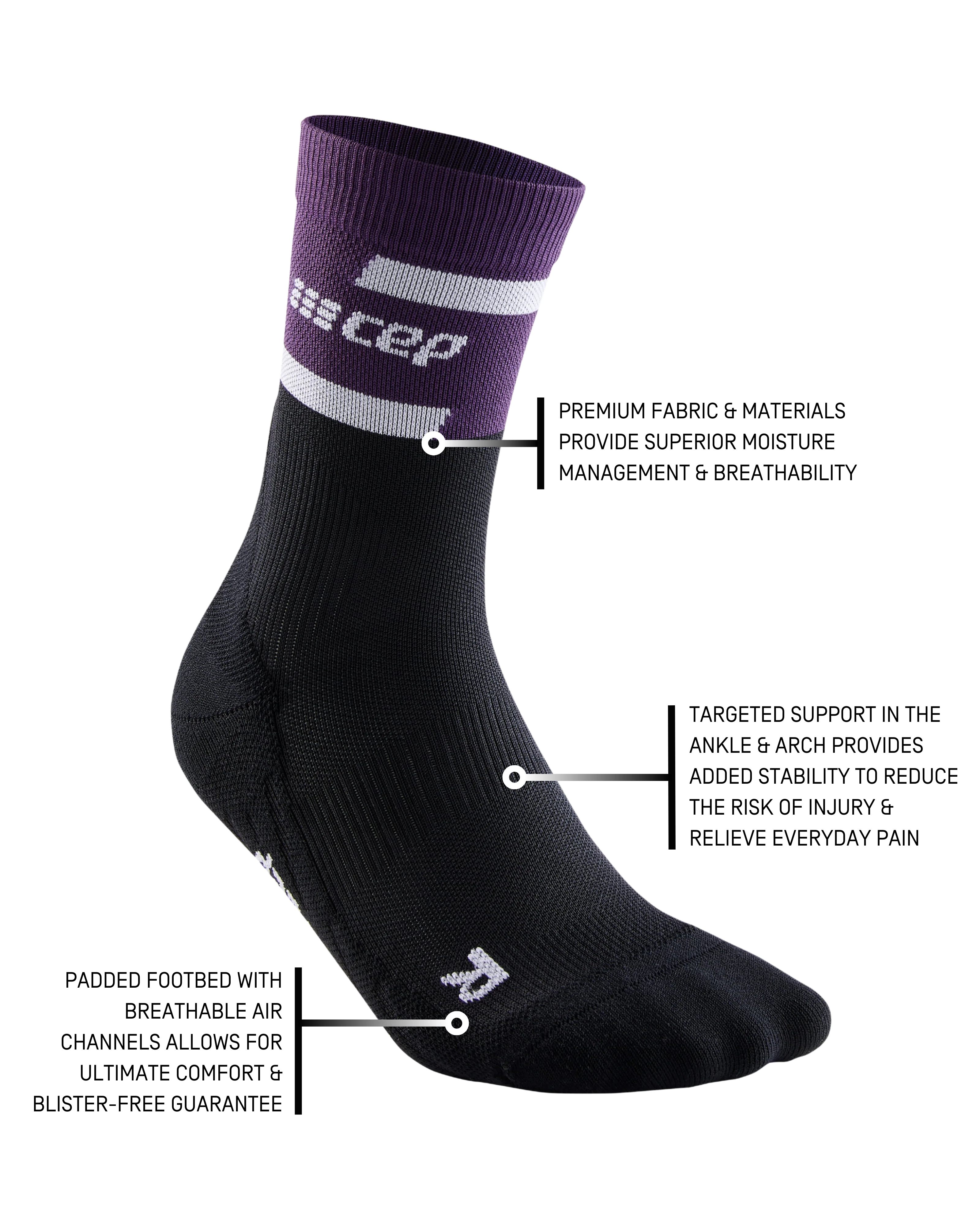 The Run Compression Mid Cut Socks 4.0, Women 65 The Run Compression Mid Cut Socks 4.0, Women