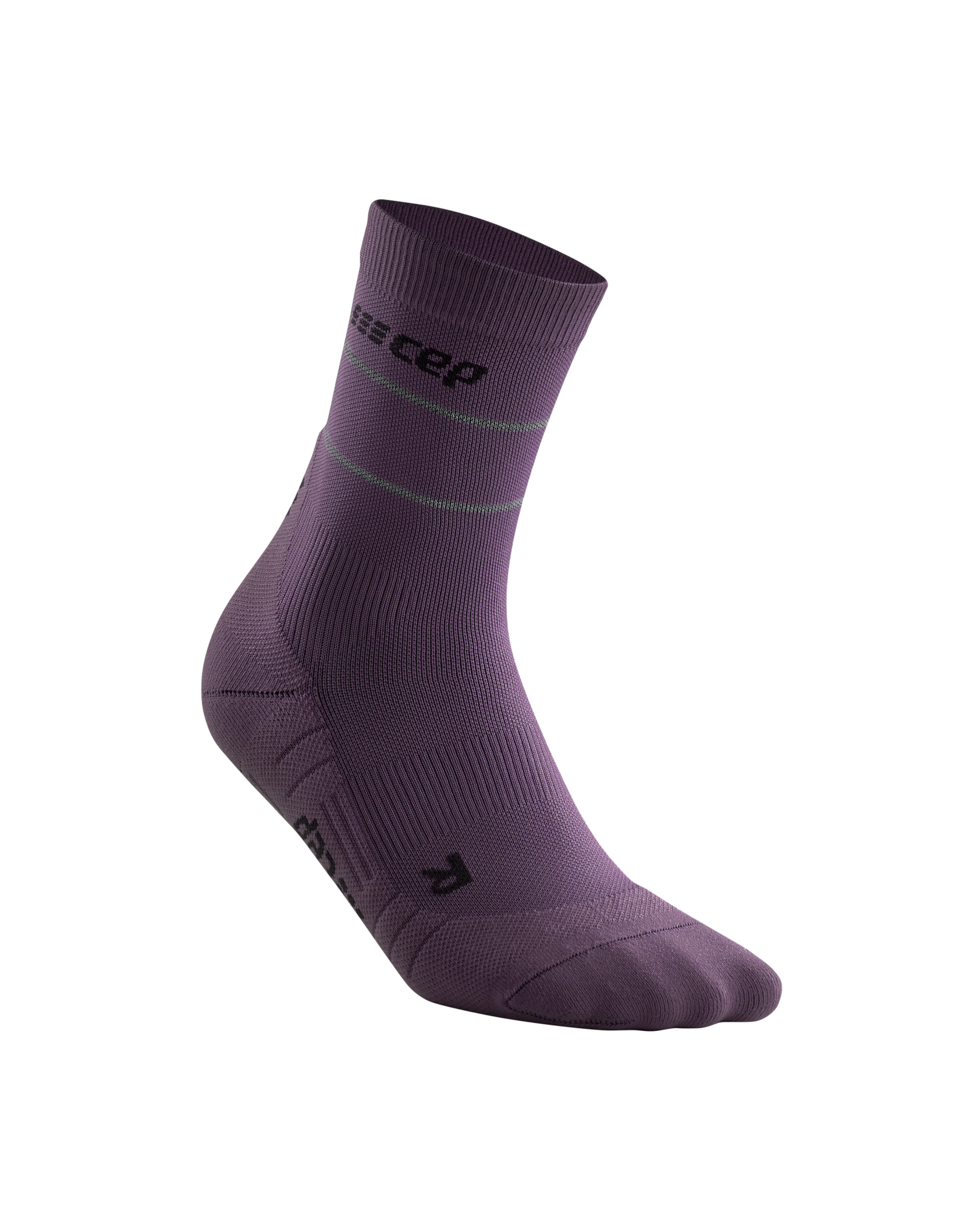 Reflective Mid Cut Compression Socks, Women